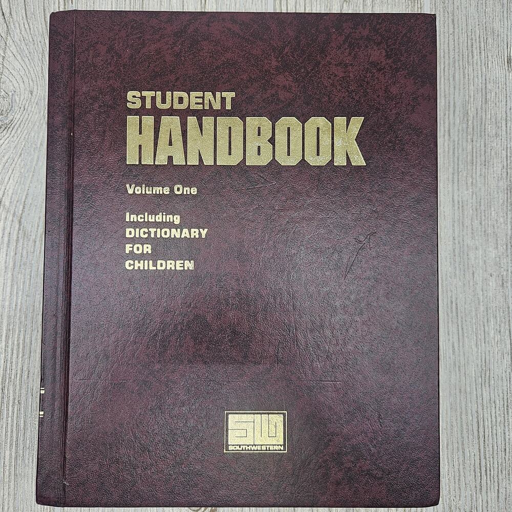 Vtg 1989 Student Handbook Volume One‎ Dictionary Children Hardcover School Book